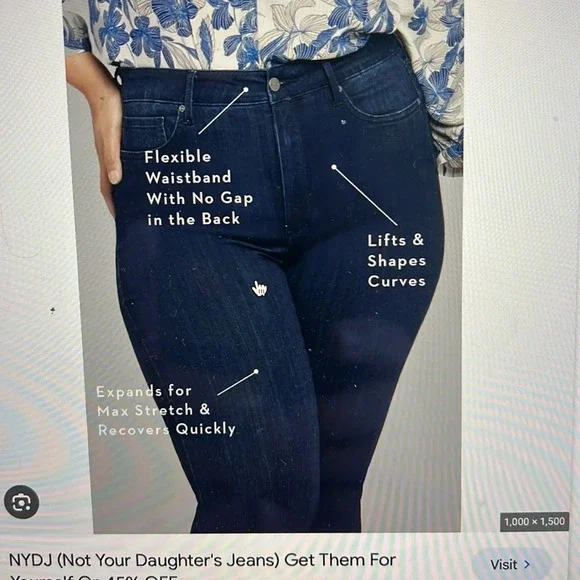 Not Your Daughter's Jeans‎ (NYDJ)  Tummy Tuck Jeans Size 14 - Picture 12 of 12